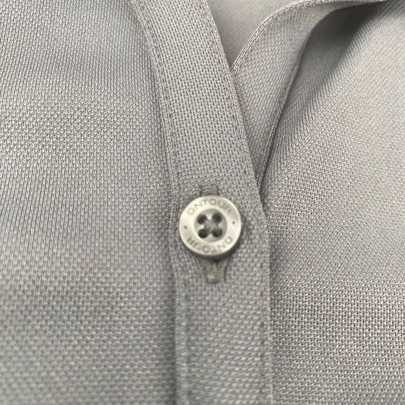 ON TOUR Dry Steel Gray Polo Women's Size Large New with Tags - Picture 6 of 11
